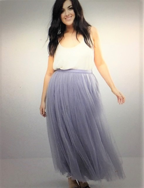 plus size maxi tulle skirts